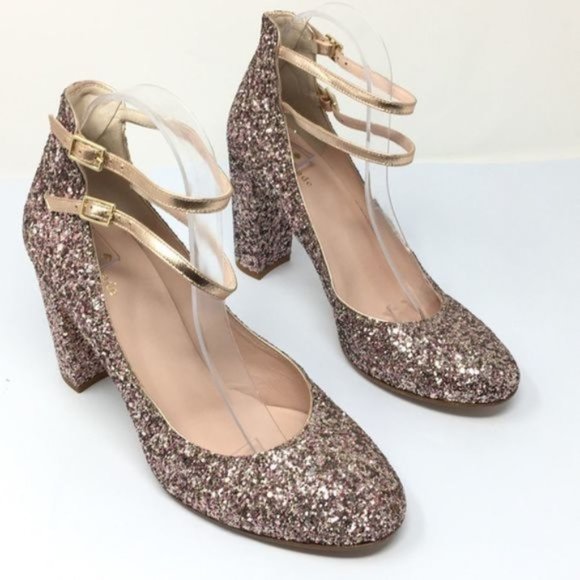 kate spade Shoes - KATE SPADE Baneera, Rose Gold Glitter Pumps